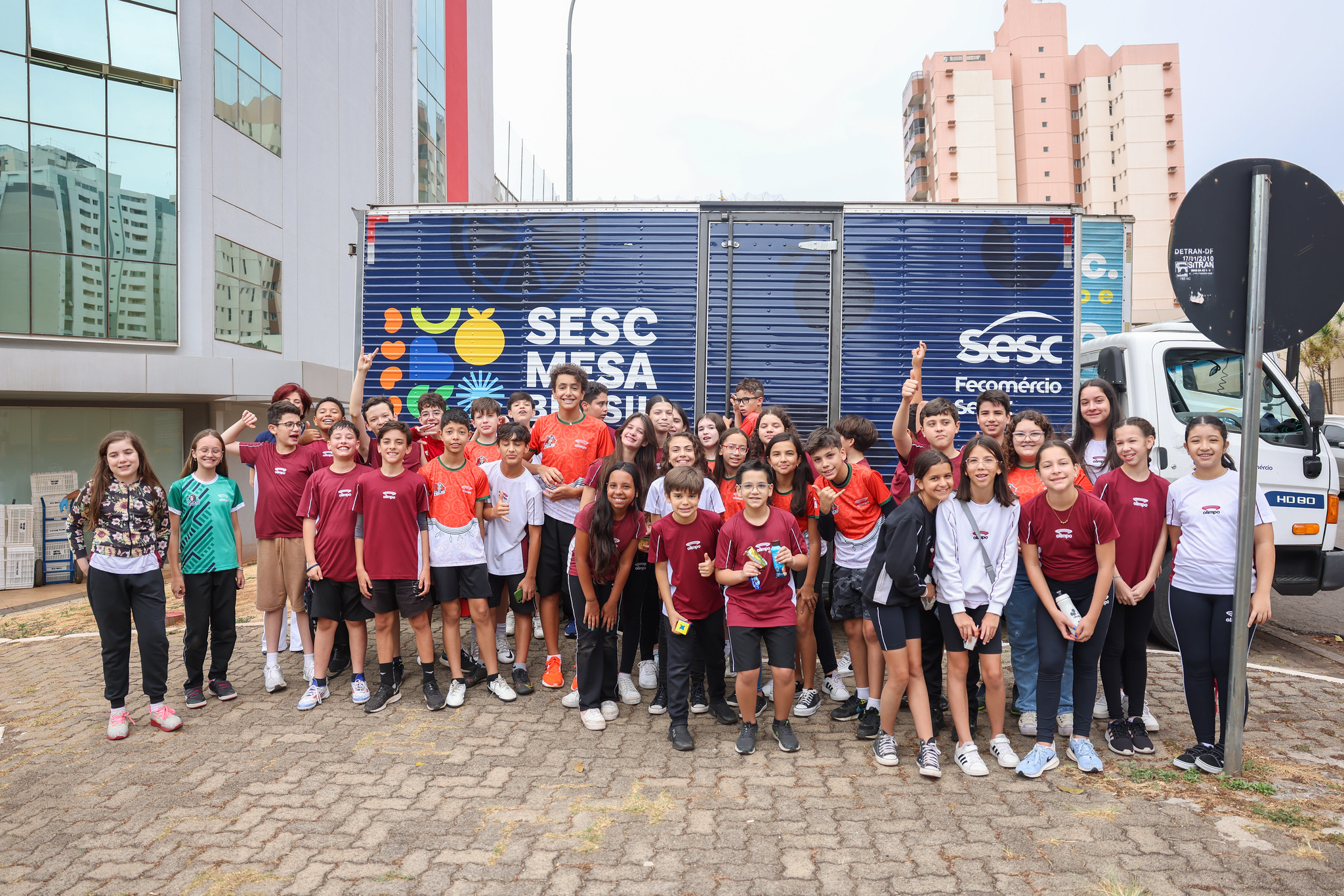 Alunos da unidade Águas Claras