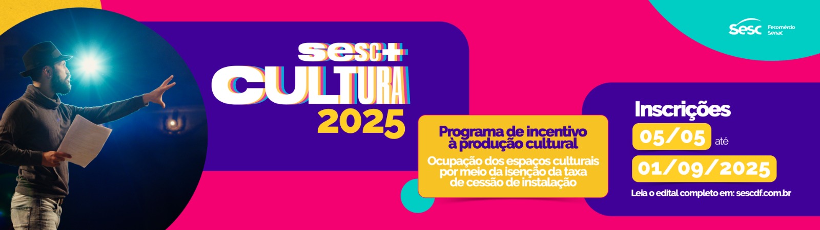 Increva-se no Sesc + Cultura 2025!